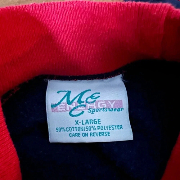 Vintage MC Energy Sportswear Double Collar Crewneck Grandma Sweater XL - Picture 4 of 4